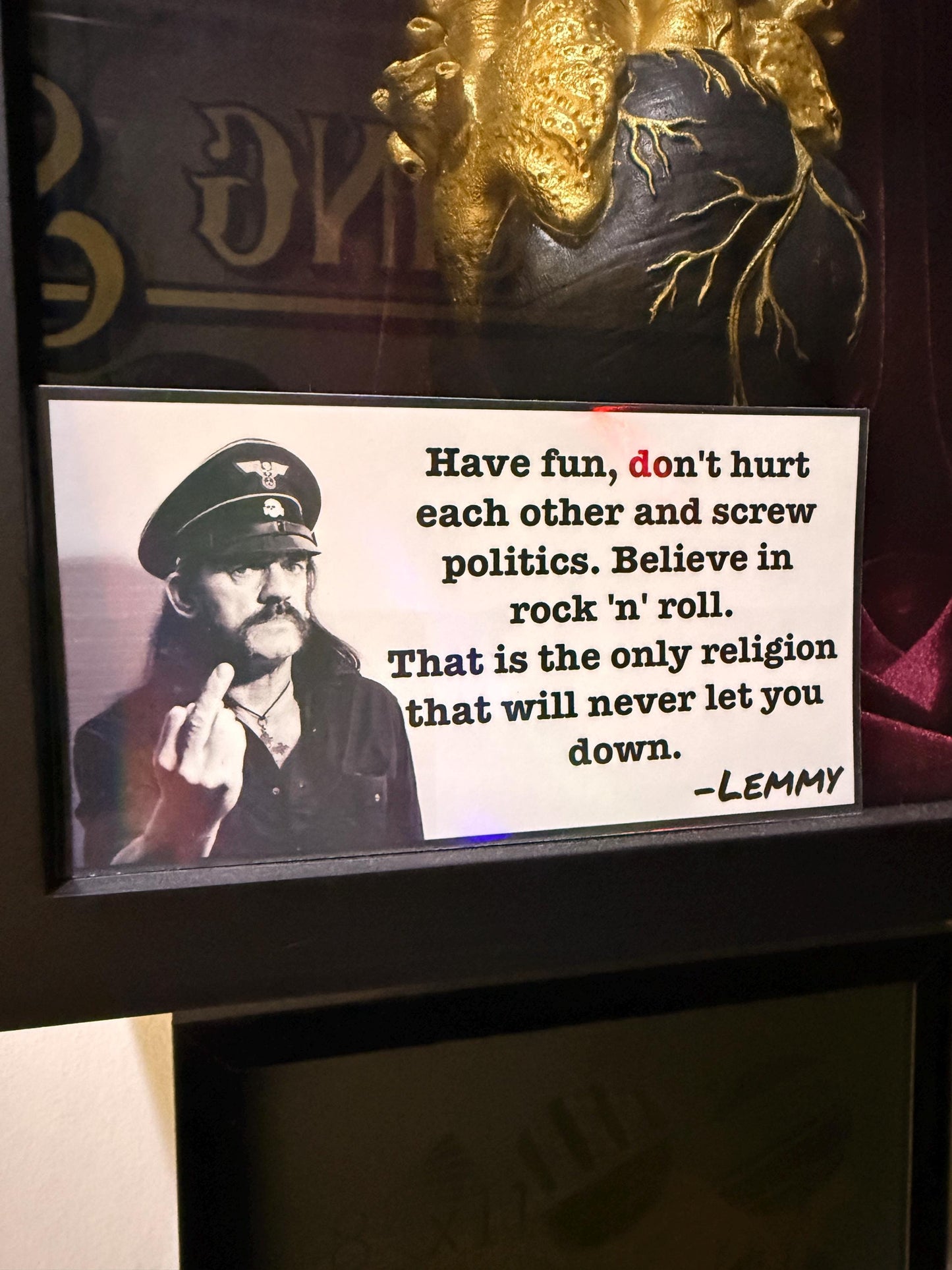 Lemmy Motorhead quote bumper sticker