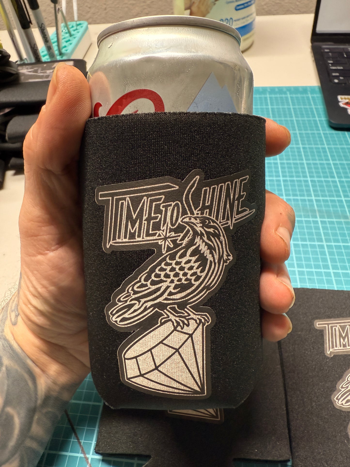 Time to Shine Beer Coozie, Koozie