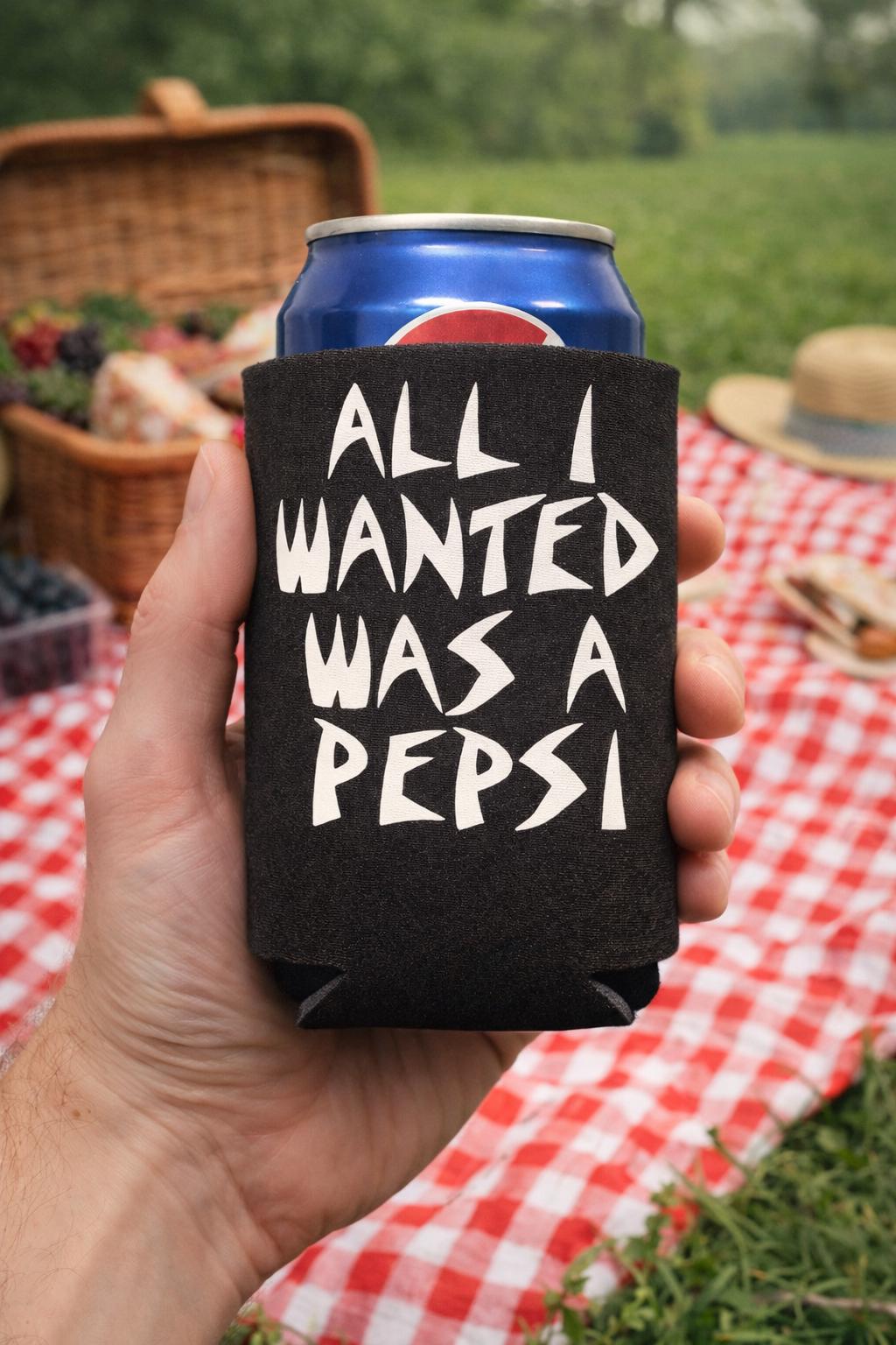 ST Army Beer Koozie — ‘All I Wanted Was a Pepsi’ Can Cooler Gift