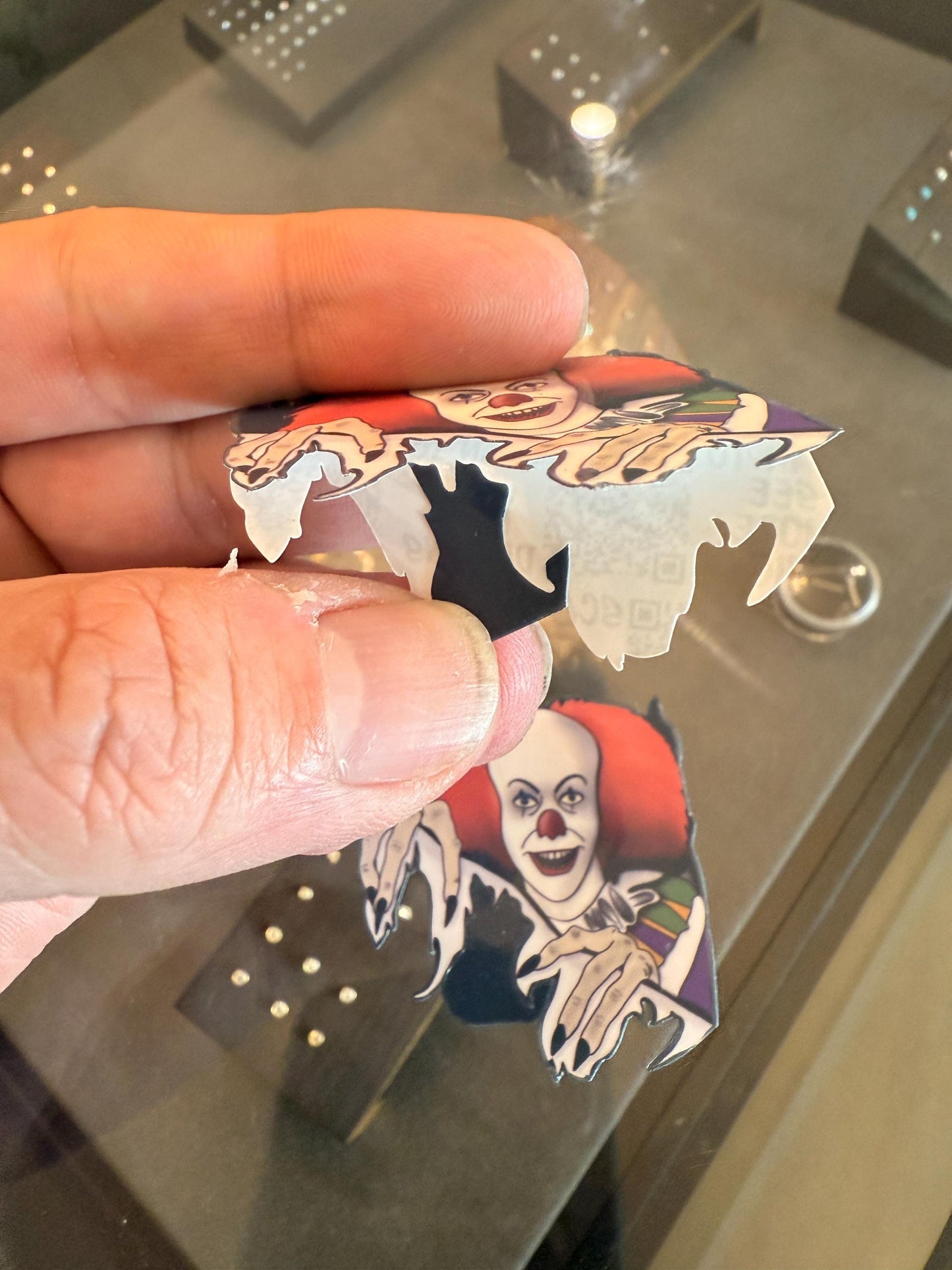 Pennywise clown It Sticker hand drawn. Not AI