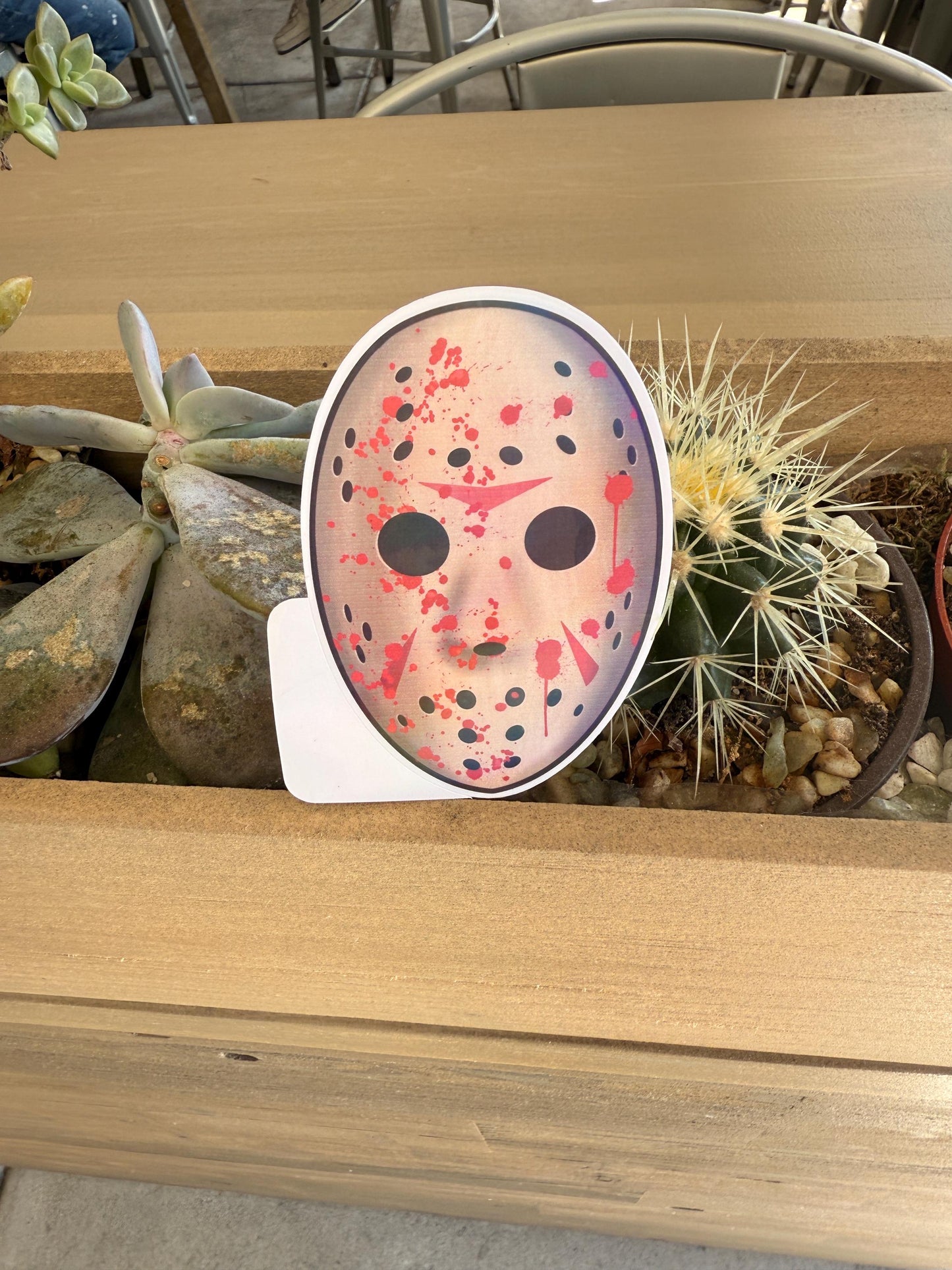Jason Vorhees Mask Friday the 13th Sticker