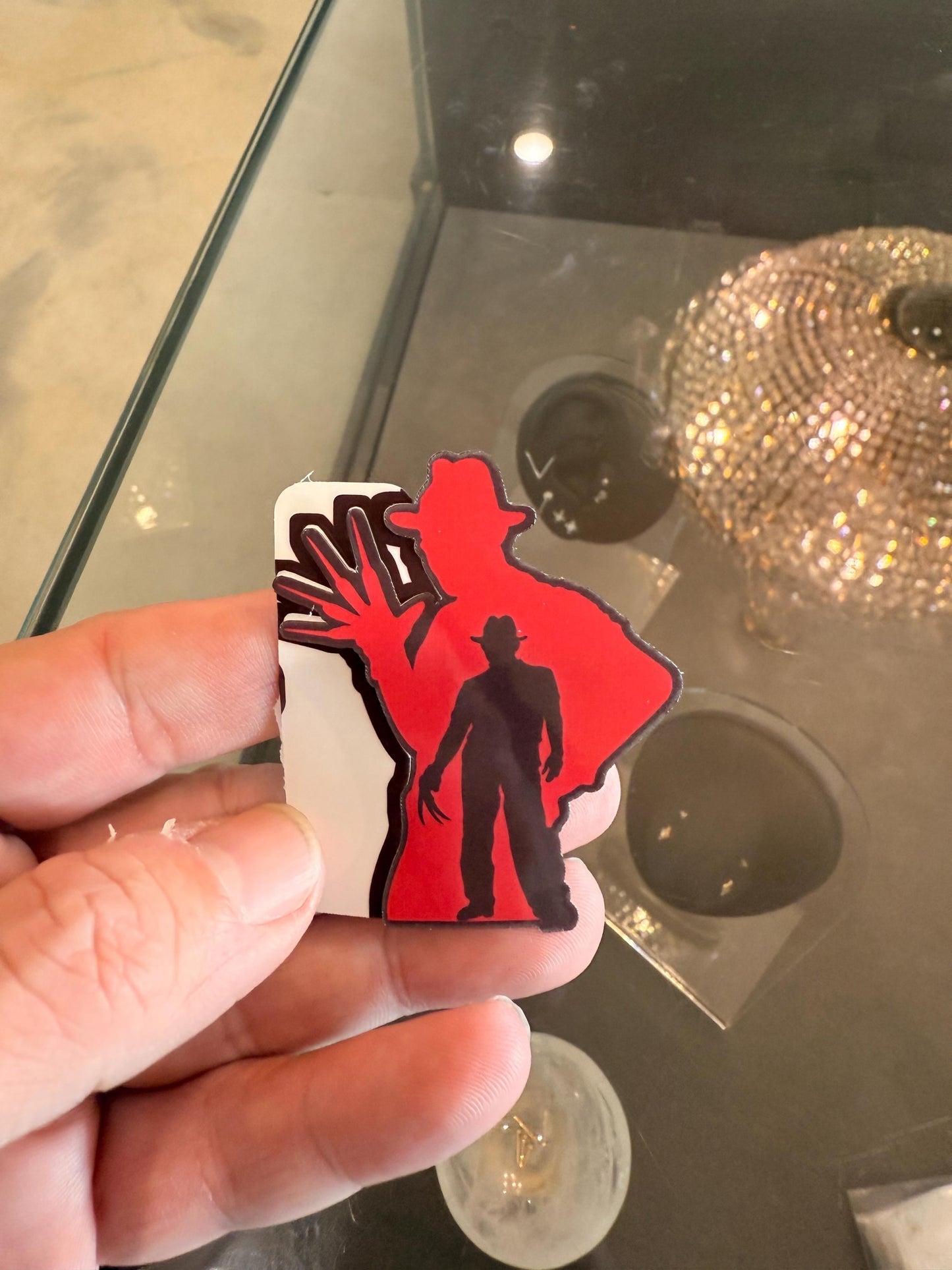Freddy Kruger 2 pack. Horror movie stickers hand drawn. Not AI