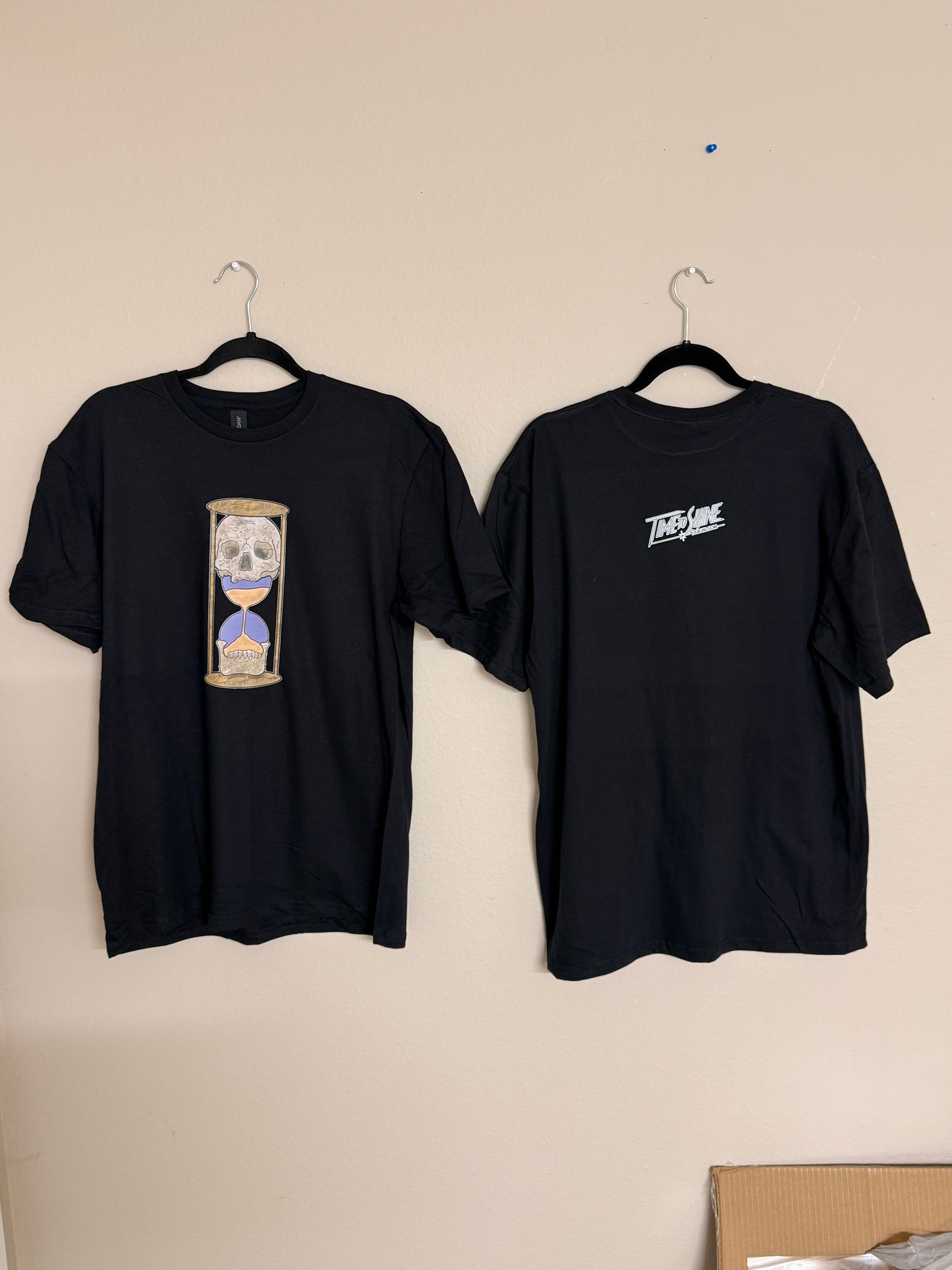 Time to Shine Hourglass Skull Tee