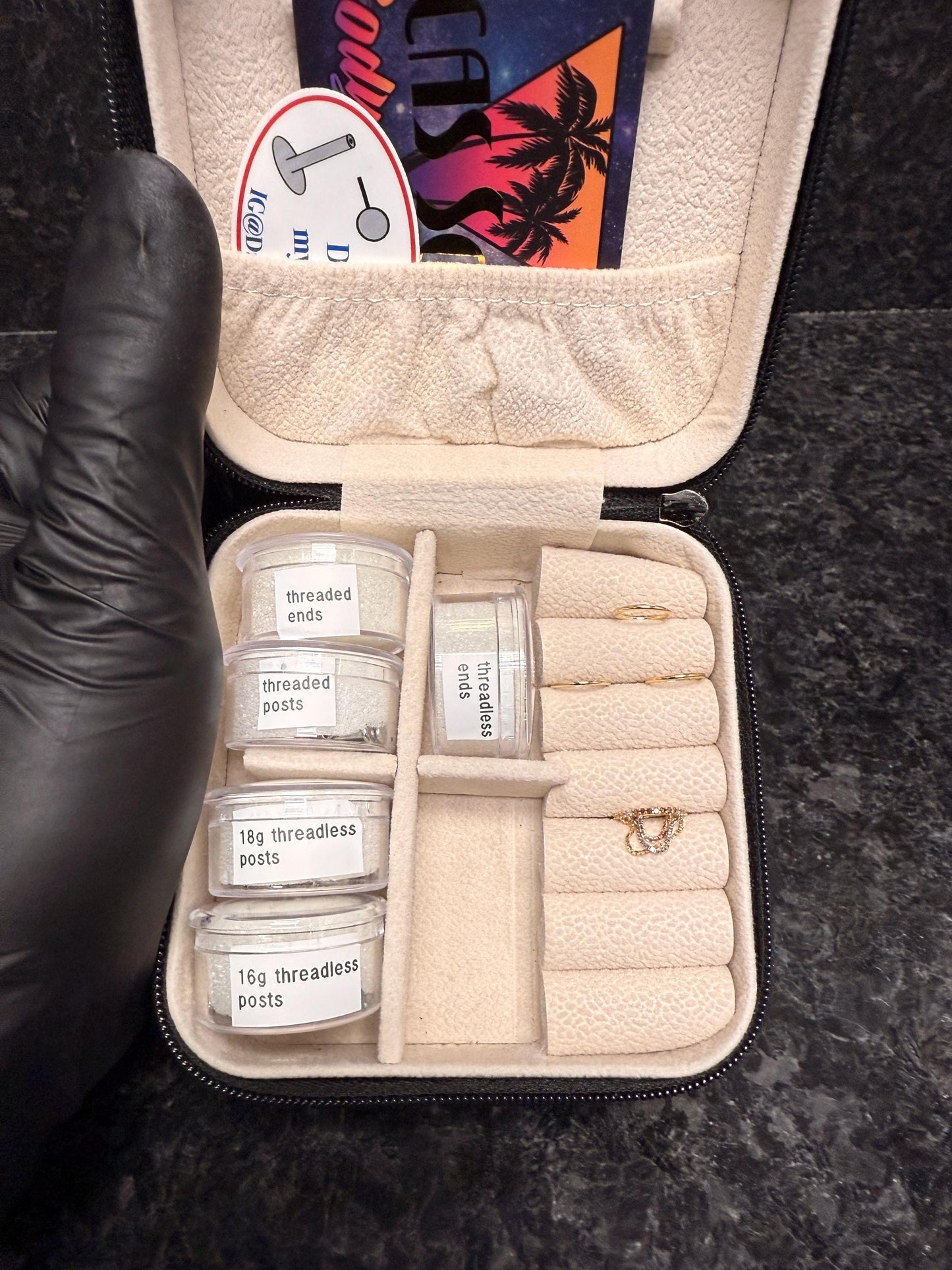 Travel jewelry box