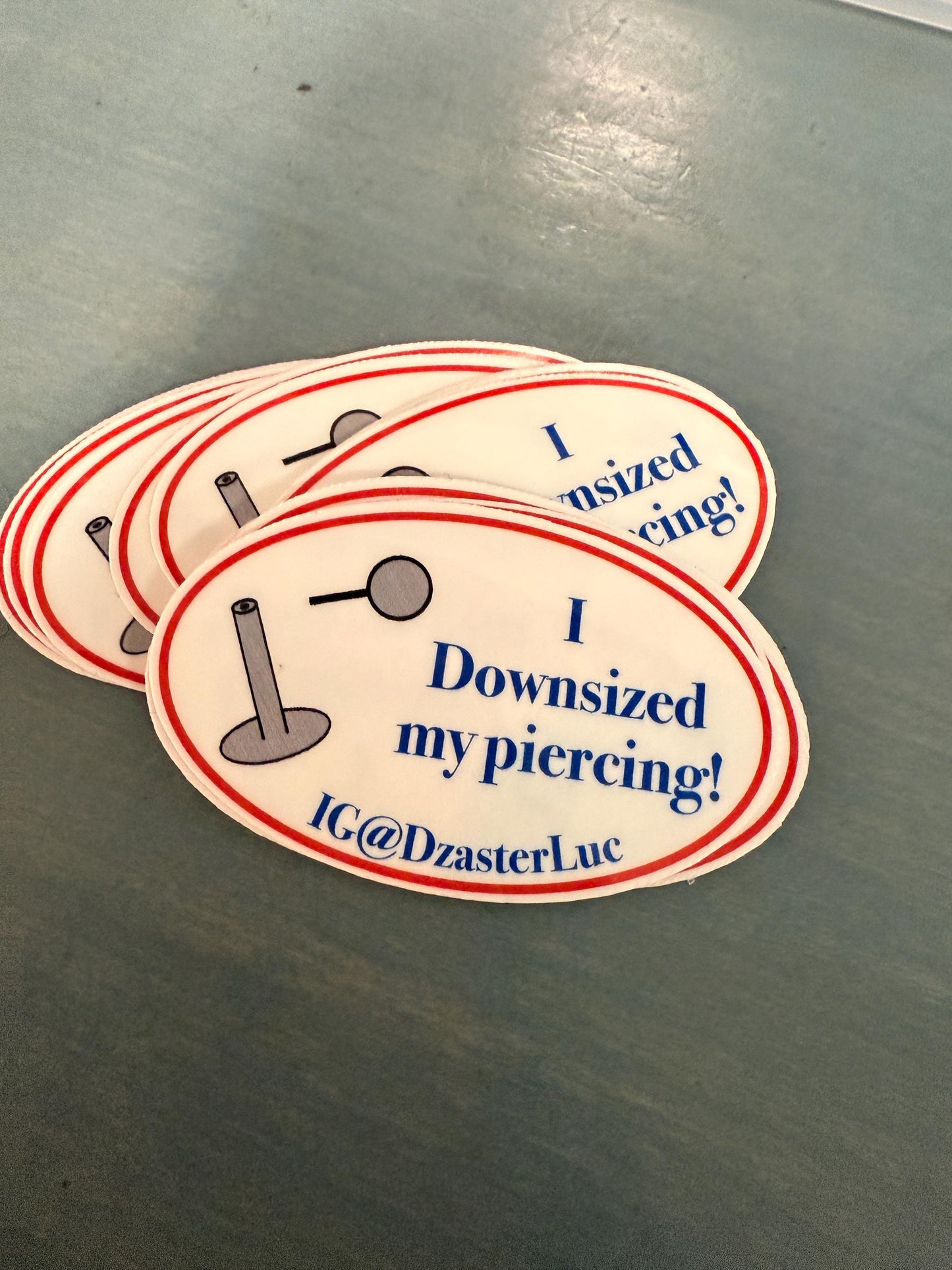 Downsized Piercing Stickers for Body Piercers (48 Qty)