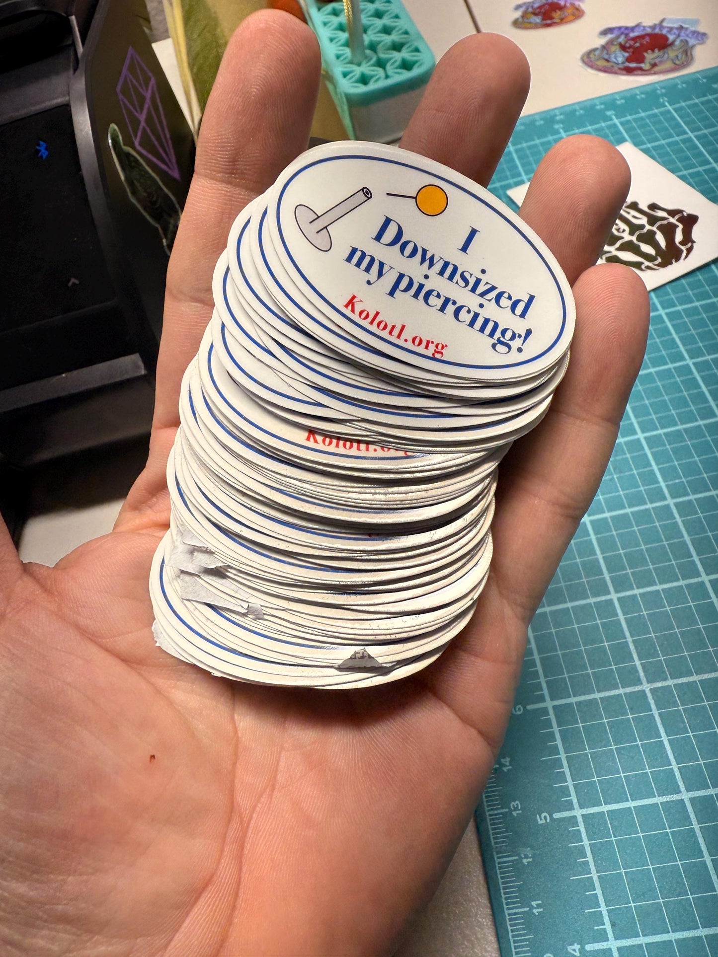 Downsized Piercing Stickers for Body Piercers (48 Qty)