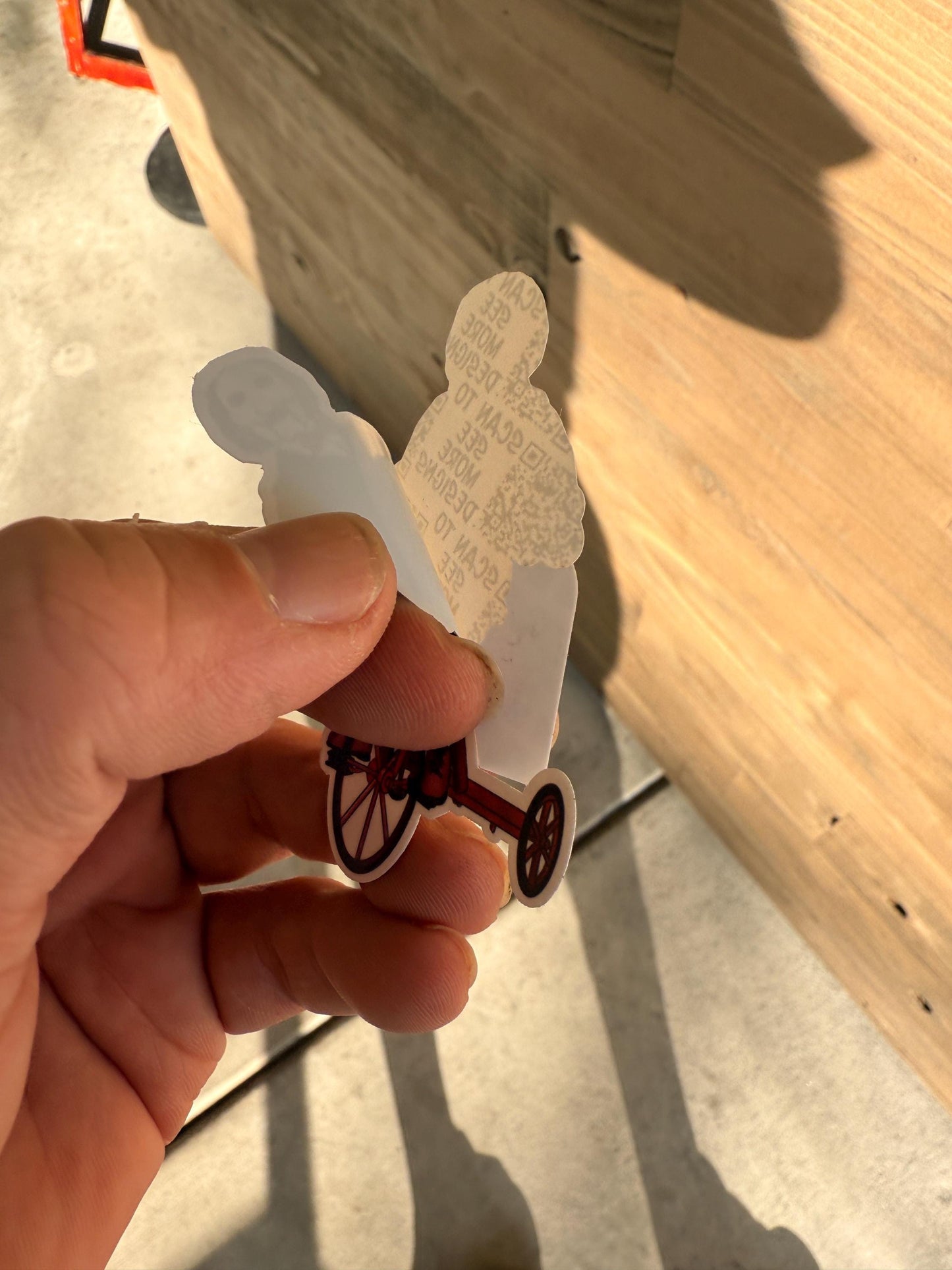Jigsaw Sticker Saw movie hand drawn. Not AI