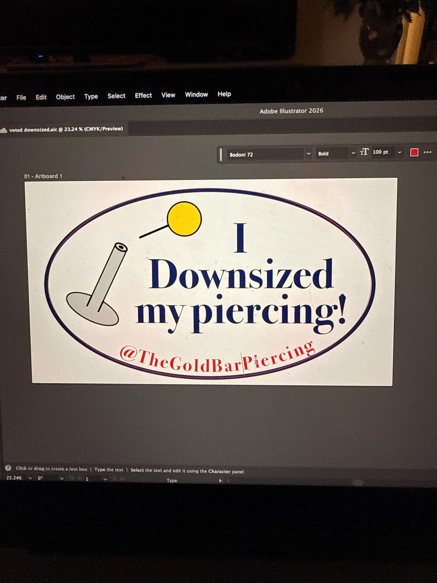 Downsized Piercing Stickers for Body Piercers (48 Qty)