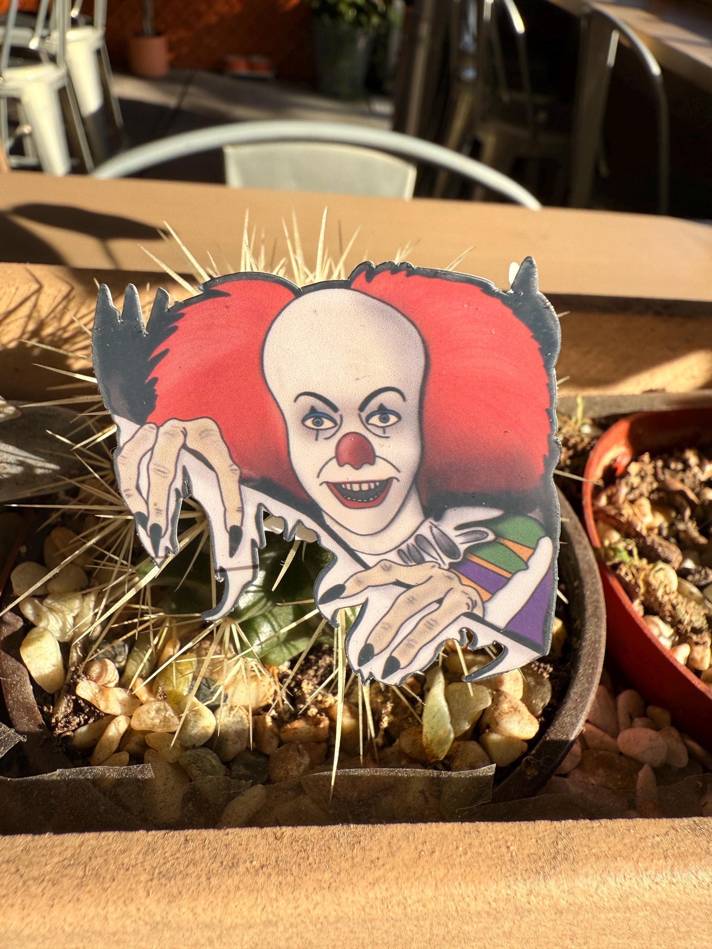 Pennywise clown It Sticker hand drawn. Not AI