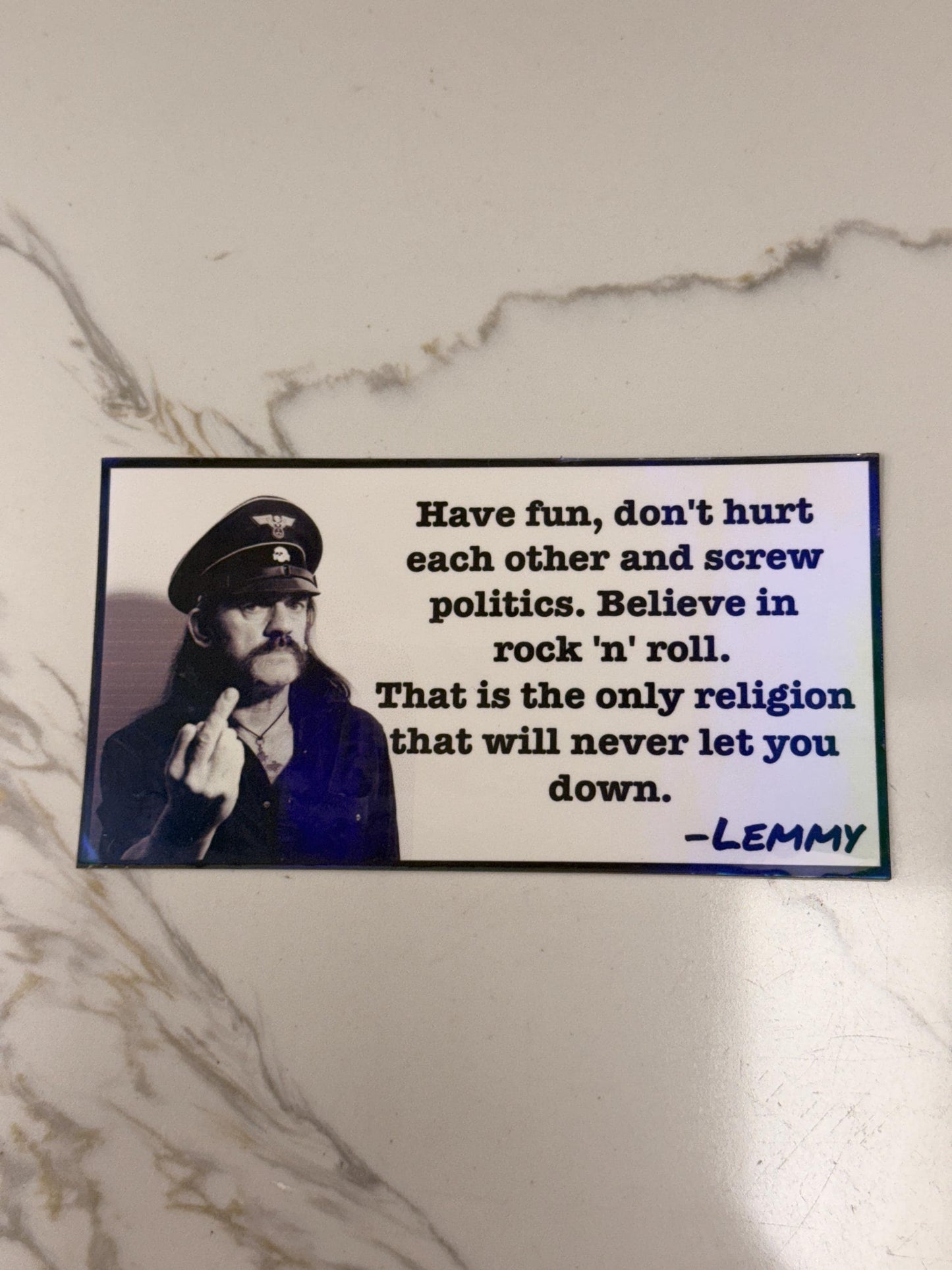 Lemmy Motorhead quote bumper sticker
