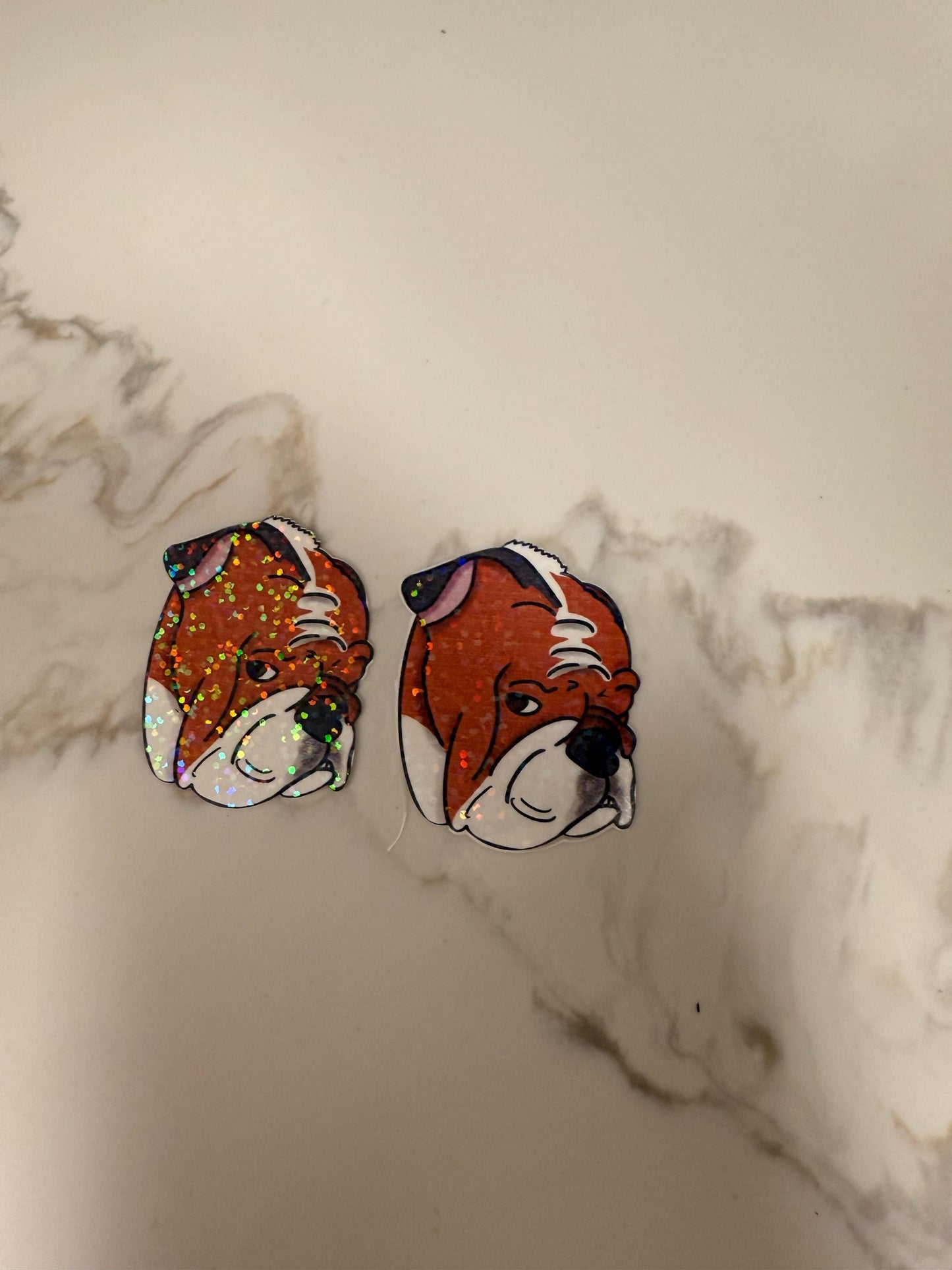 Bulldog side eye sticker