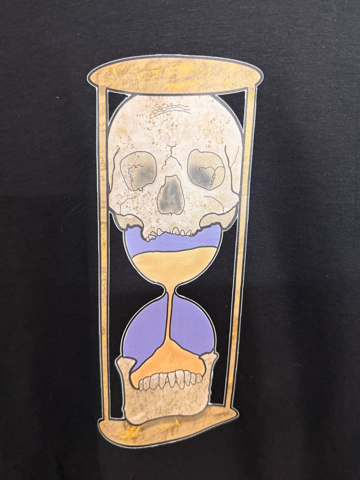 Time to Shine Hourglass Skull Tee