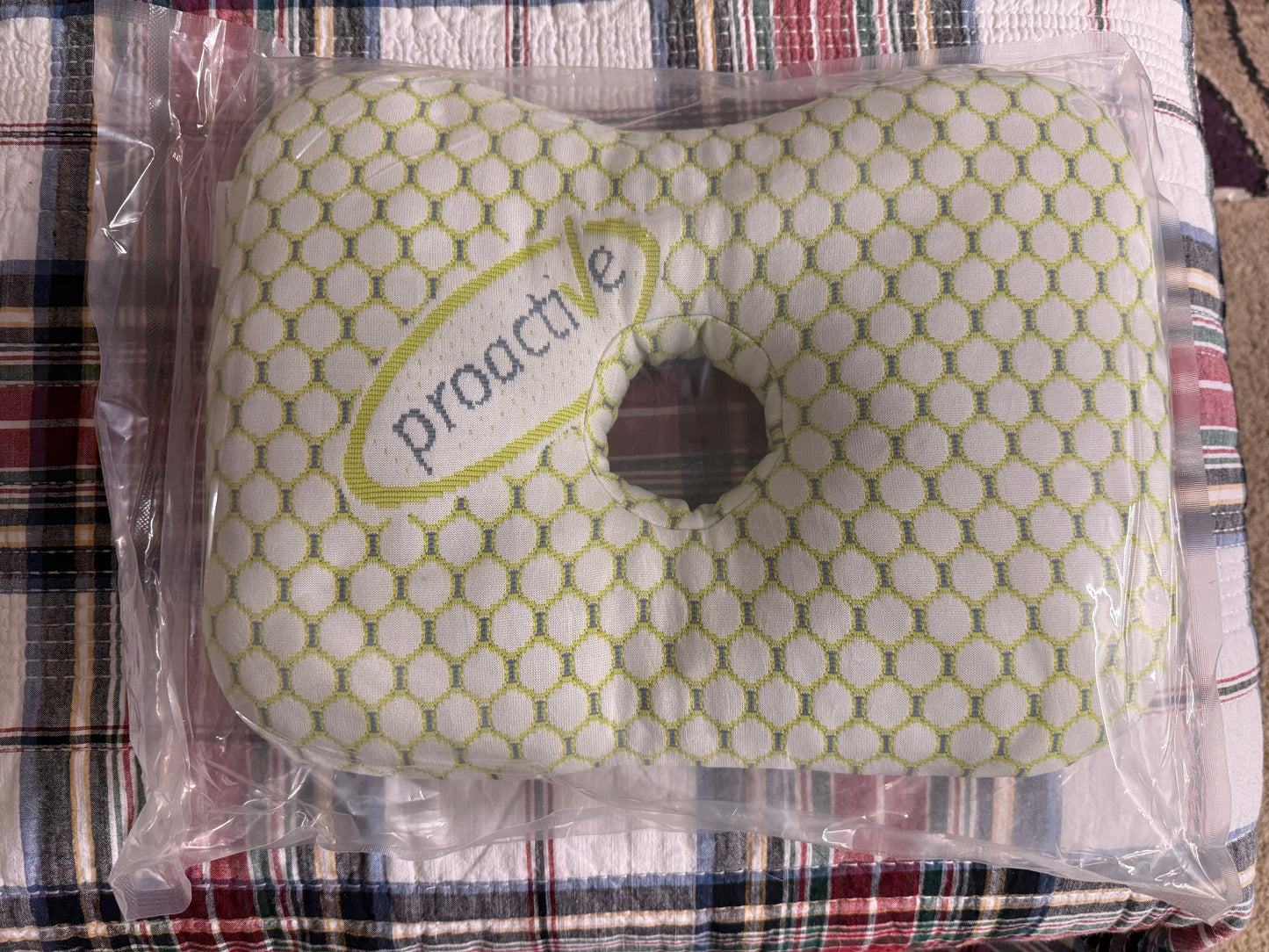 Piercing Pillow - with hole for comfort with piercings