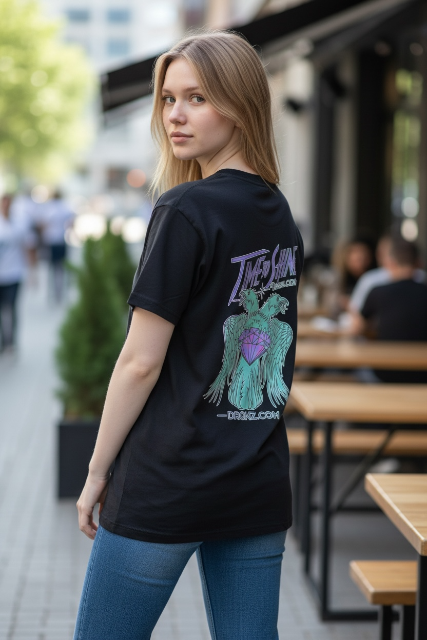 Time to Shine Twin Crow Diamond Tee