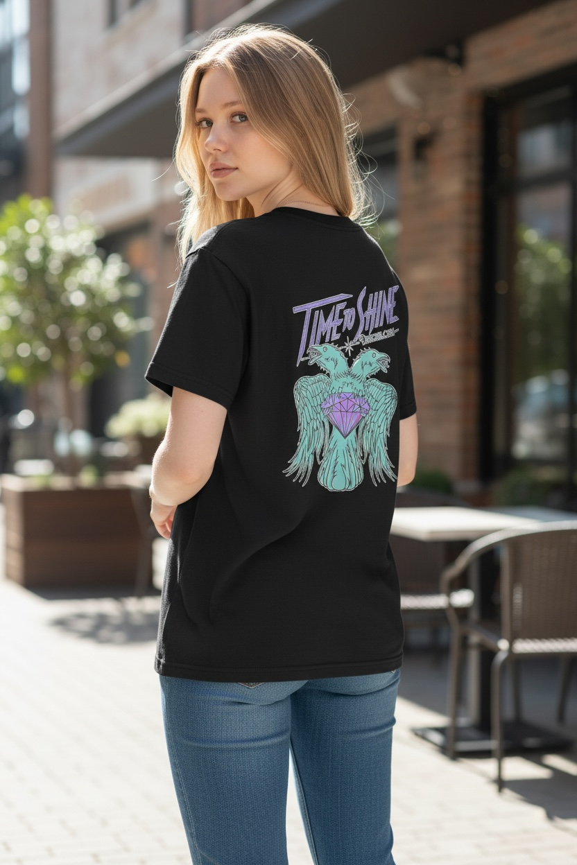 Time to Shine Twin Crow Diamond Tee