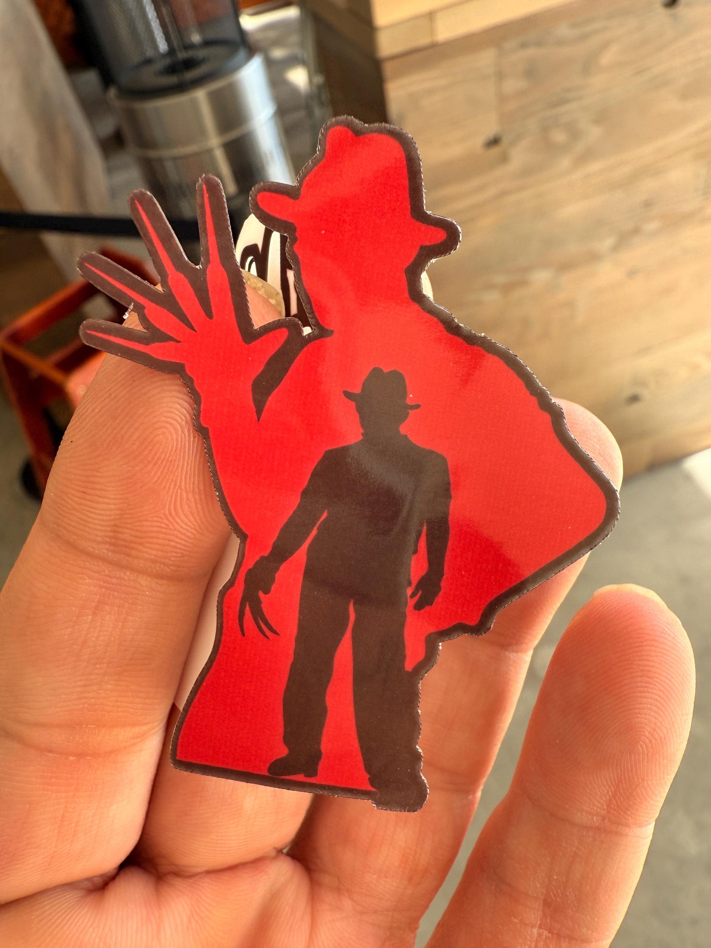 Freddy Kruger 2 pack. Horror movie stickers hand drawn. Not AI