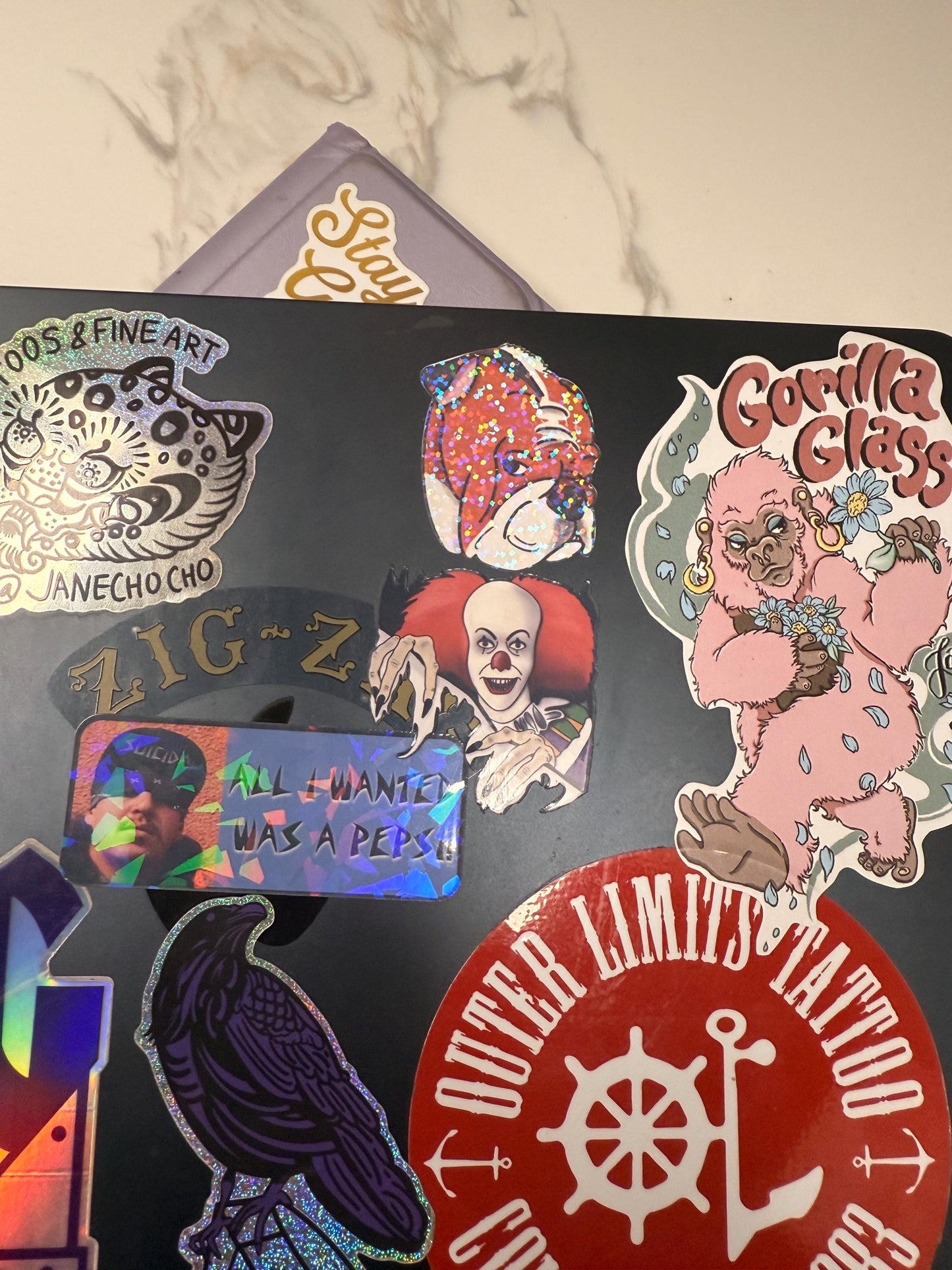 Pennywise clown It Sticker hand drawn. Not AI