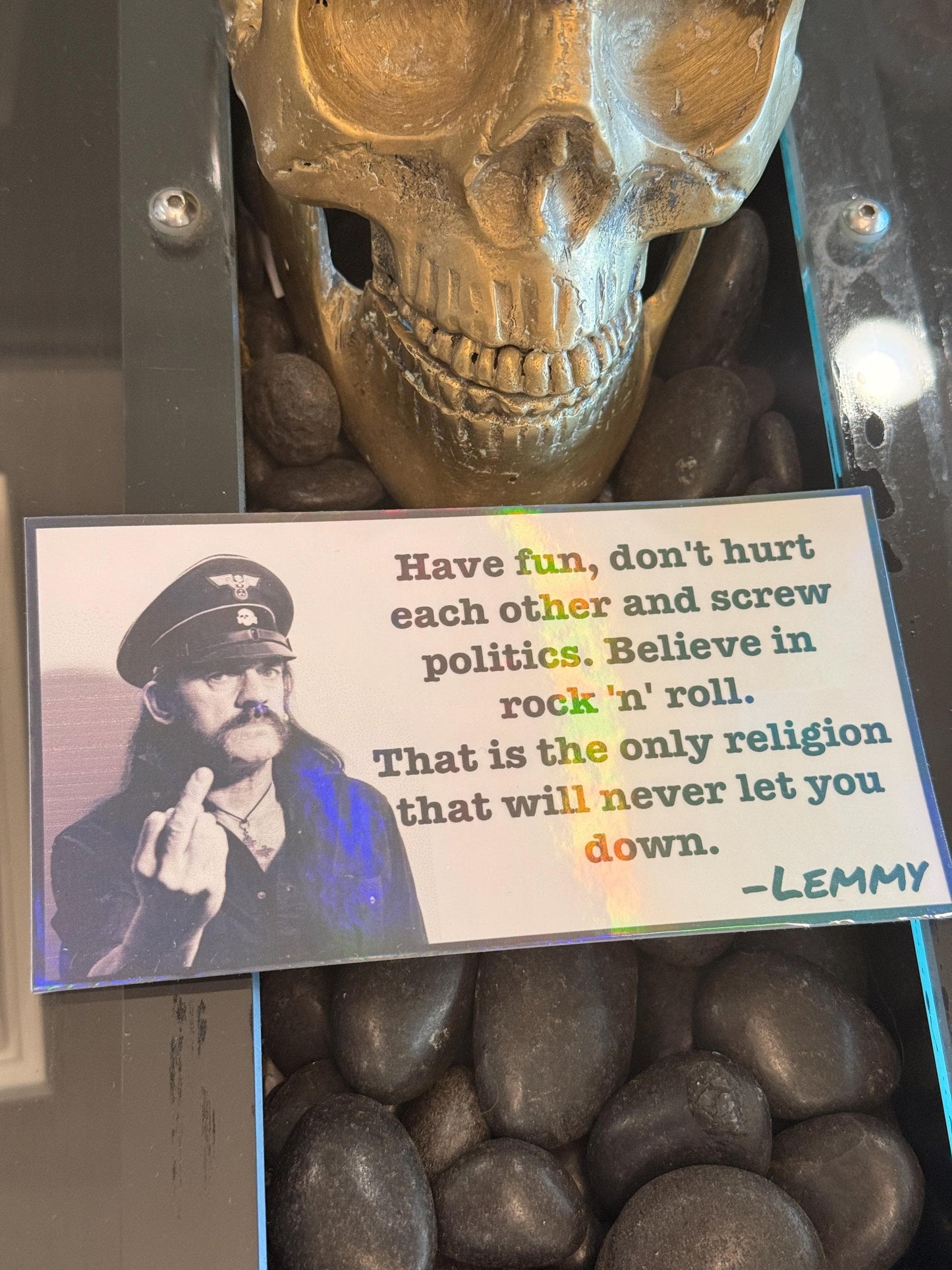 Lemmy Motorhead quote bumper sticker